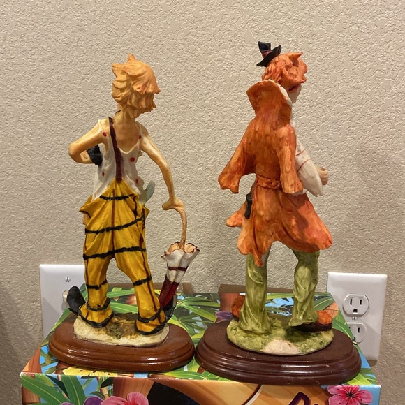 2 Vintage Pucci Arnart Hobo Clown Figurines - Picture 6 of 6